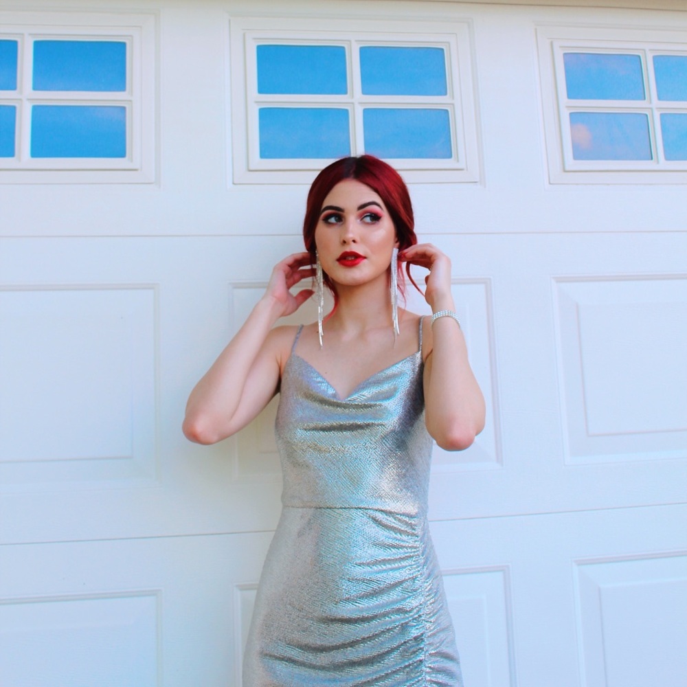 Maxi Silver Dress 🌪 - Picture 5 of 9